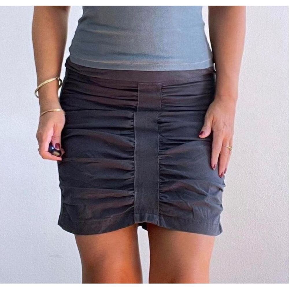 Vintage Y2K XCVI parachute skirt gray sz Medium